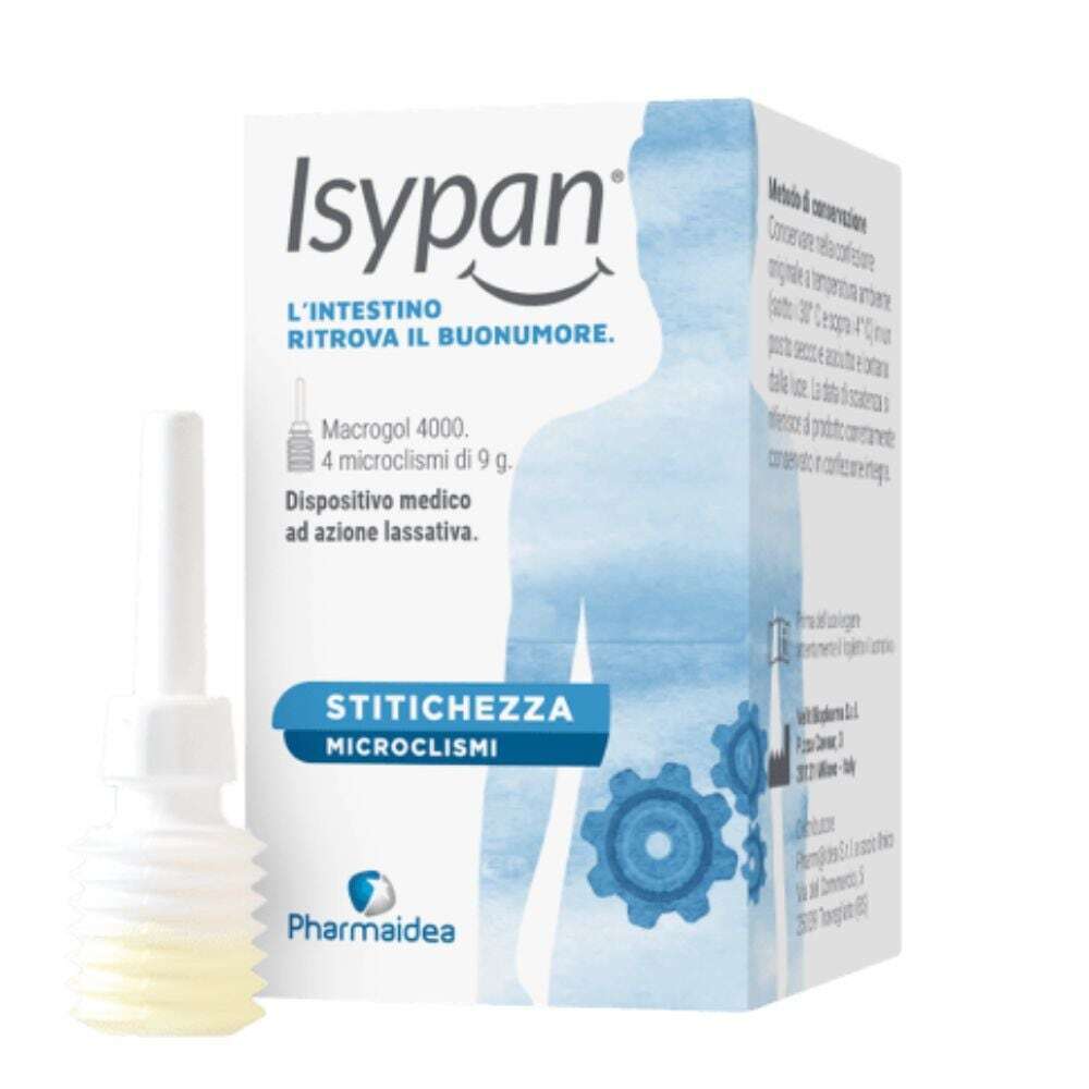 Pharmaidea Isypan - Stitichezza Adulti, 4 Microclismi