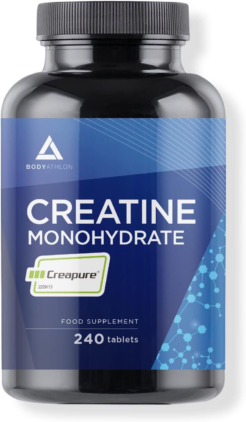 Bodyathlon- Creatina Monoidrata Creapure 240 compresse- Creatina pura 3000mg ...