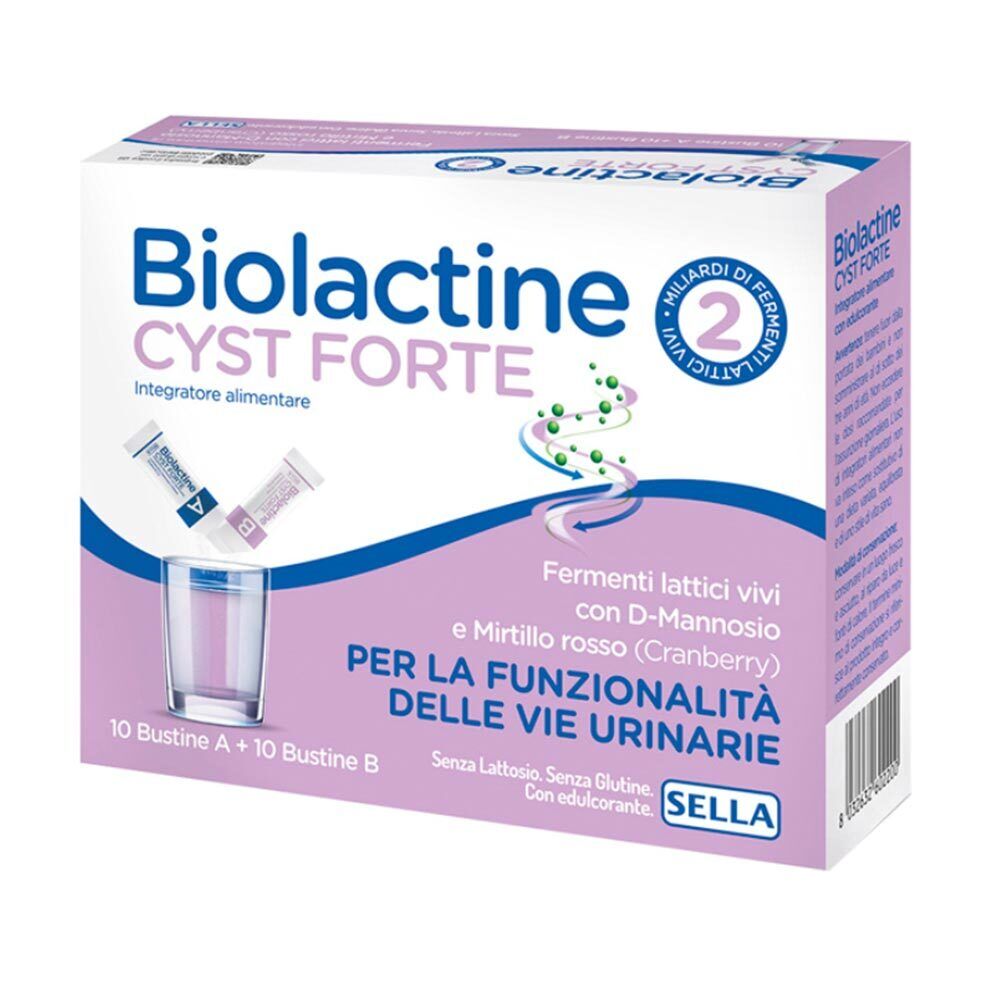 Sella Biolactine - Cyst Forte Integratore Alimentare, 10 + 10 Bustine