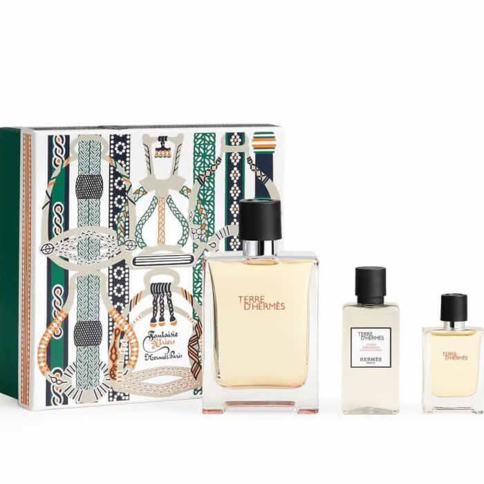 Terre D'hermes Eau De Toilette Spray 100ml Set 3 Pieces