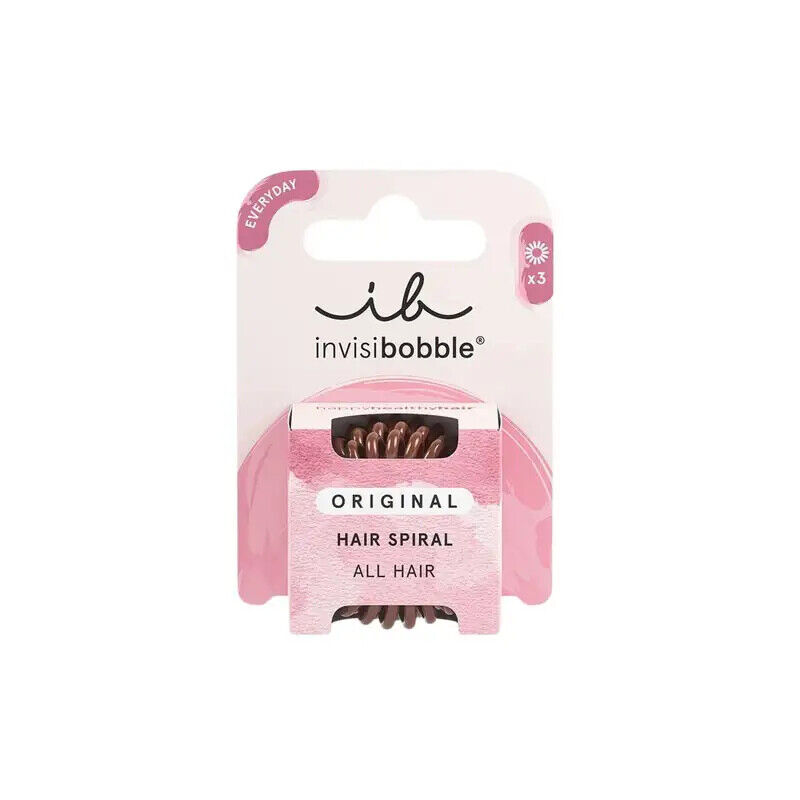 INVISIBOBBLE Original Hair Spiral Pretzel Brown 3pz