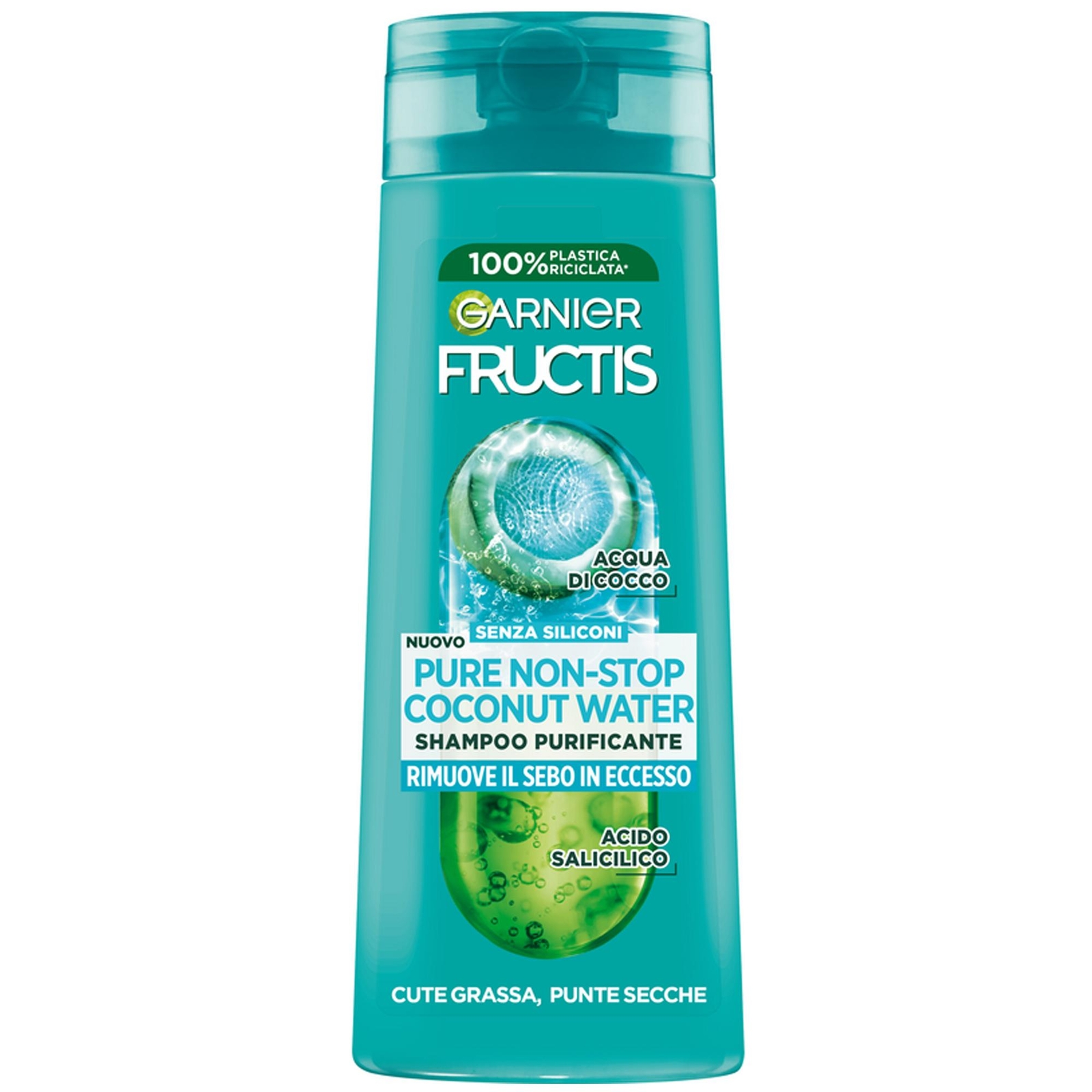 GARNIER FRUCTIS SHAMPOO PURIFICANTE PURE NON STOP COCONUT WATER 250ML