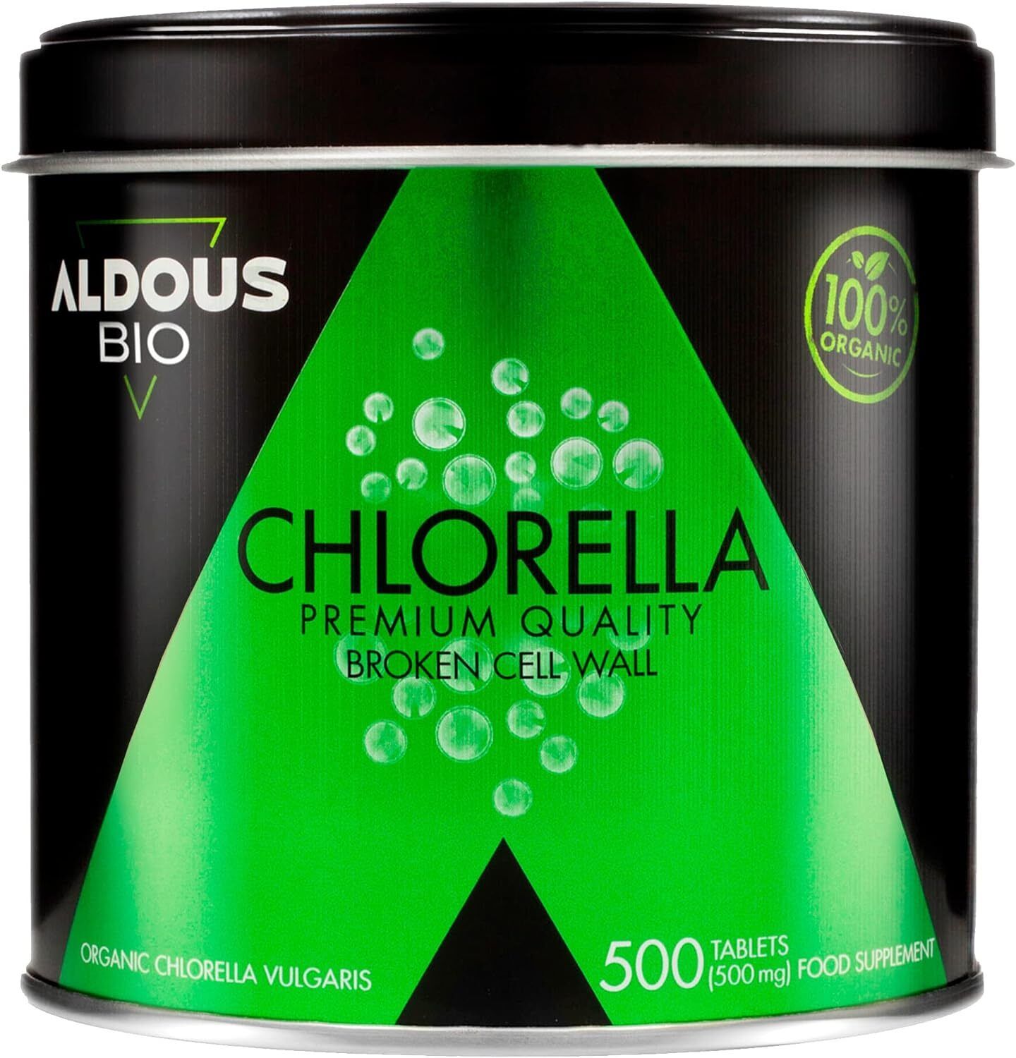 500 Compresse di Clorella Biologica Pura | 1500mg per Dose | Parete...