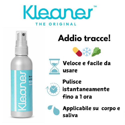 Kleaner Igiene orale e corporea collutorio detergente elimina tossine anti THC