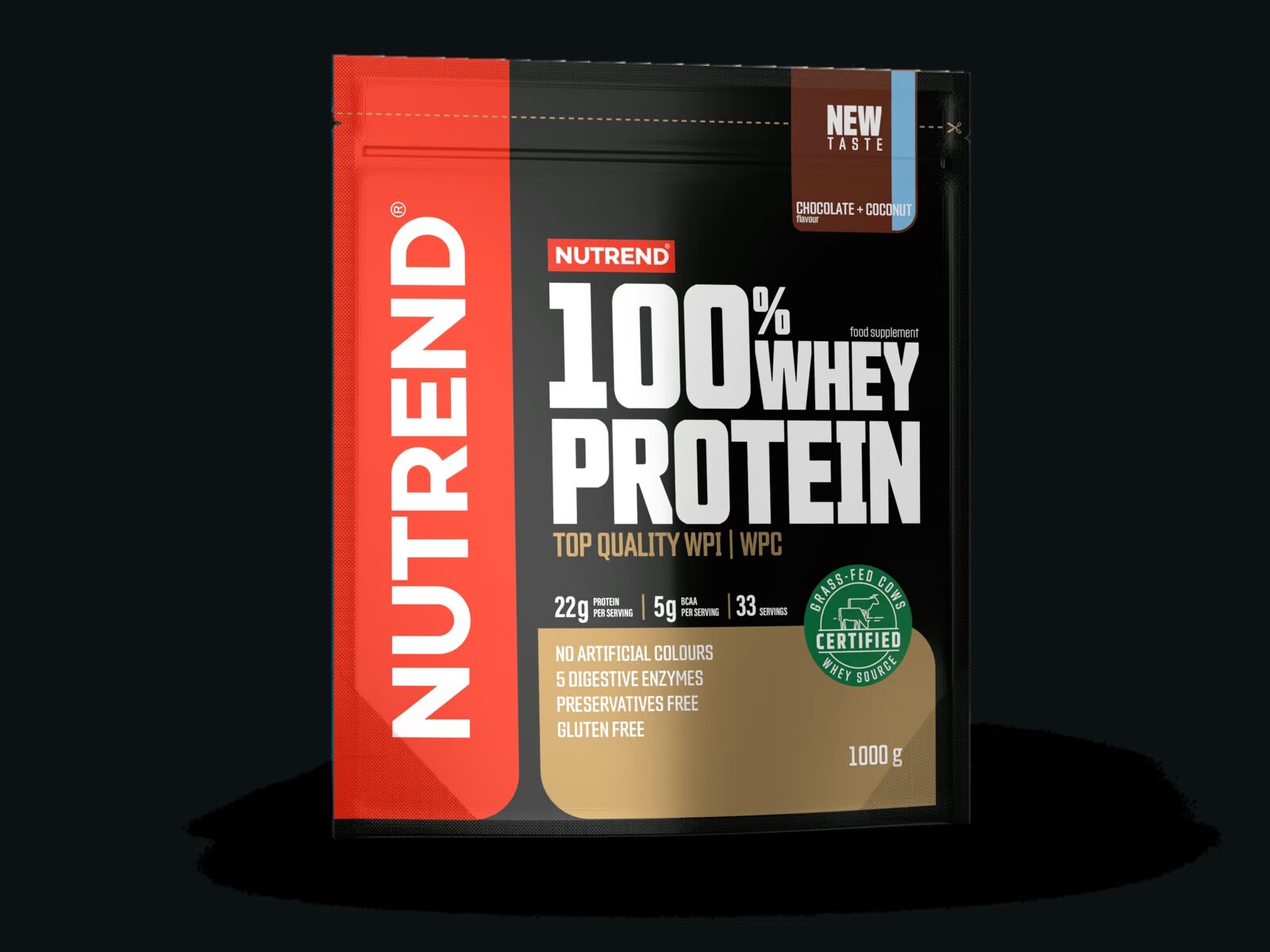 NUTREND 100% Whey Protein CIOCCOLATO-COCCO 1000g