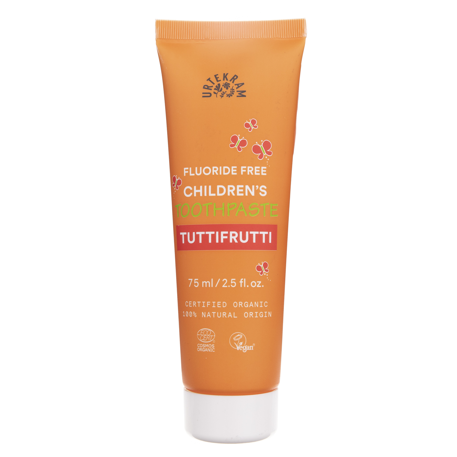 Urtekram Dentifricio per bambini Tuttifrutti senza fluoro, 75 ml