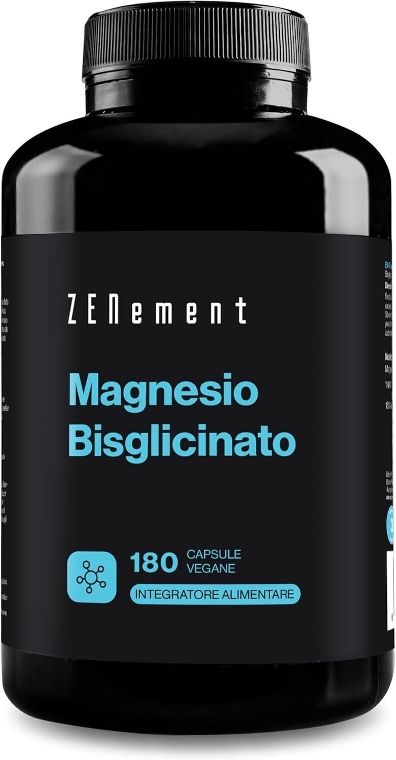 Magnesio Bisglicinato, 350 mg di magnesio elementare/dose giornaliera |...