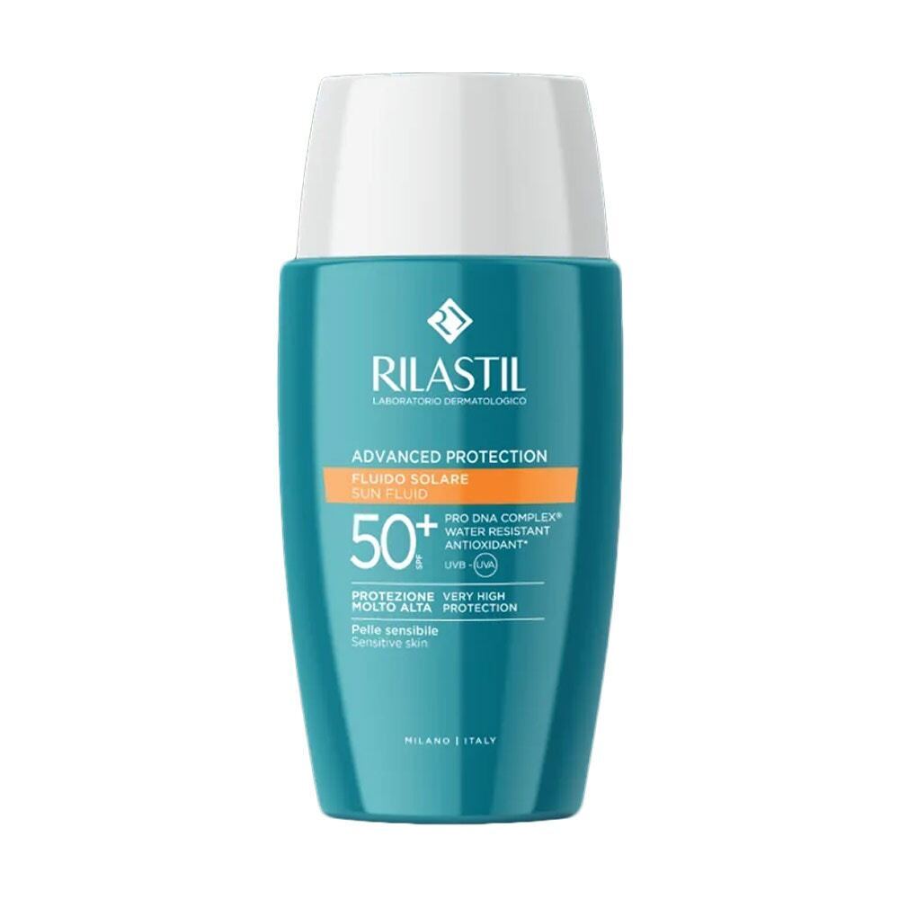 Rilastil Advanced Protection Fluido Solare SPF50+ per Pelle Sensibile, 50ml