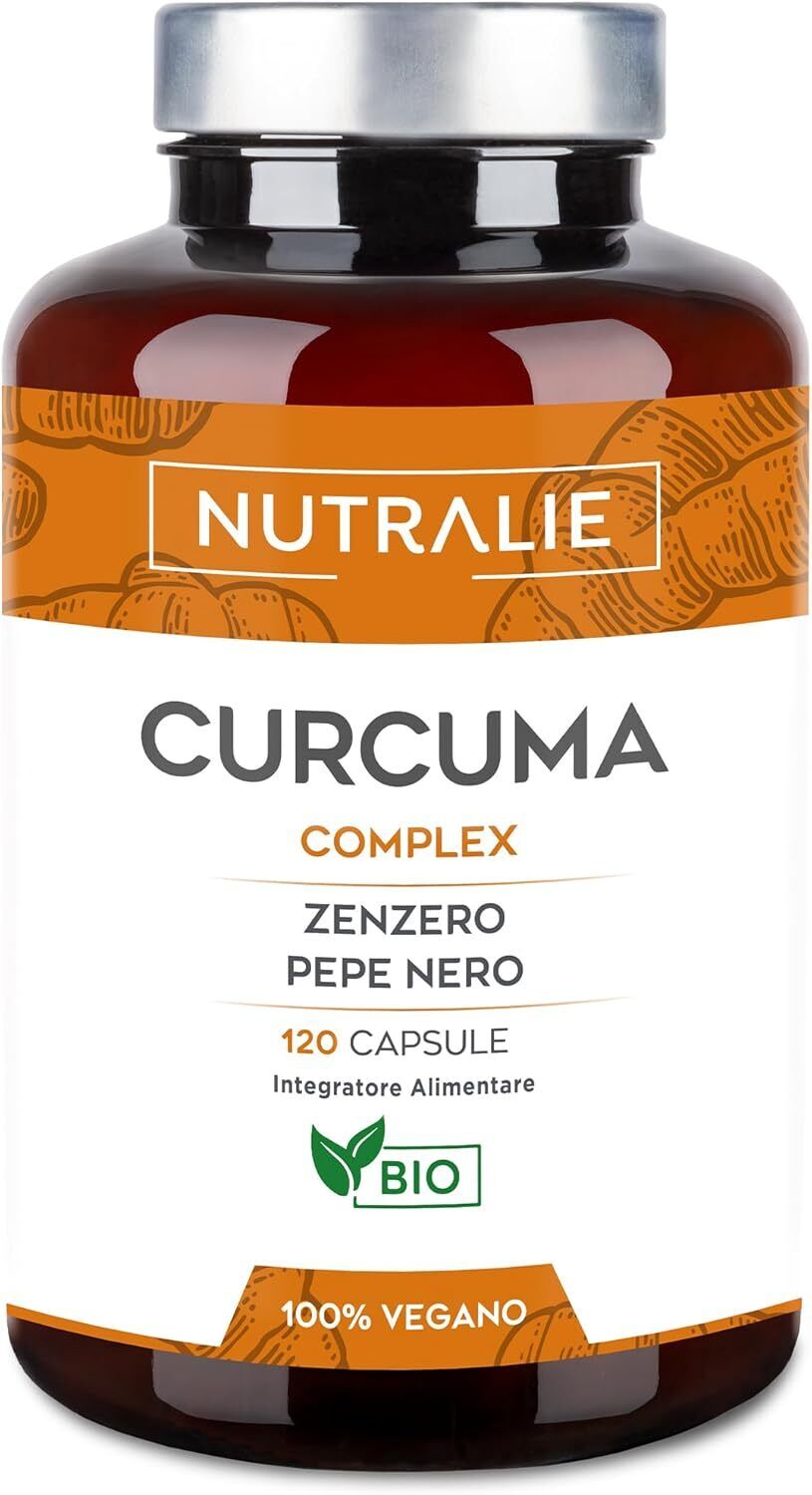 Curcuma e Piperina Plus 1420mg - Pepe Nero + Curcumina + Zenzero -...