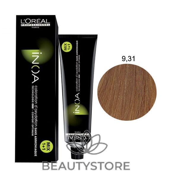 L'OREAL PROFESSIONNEL INOA BIONDO CHIARISSIMO BEIGIE DORATO 9,31