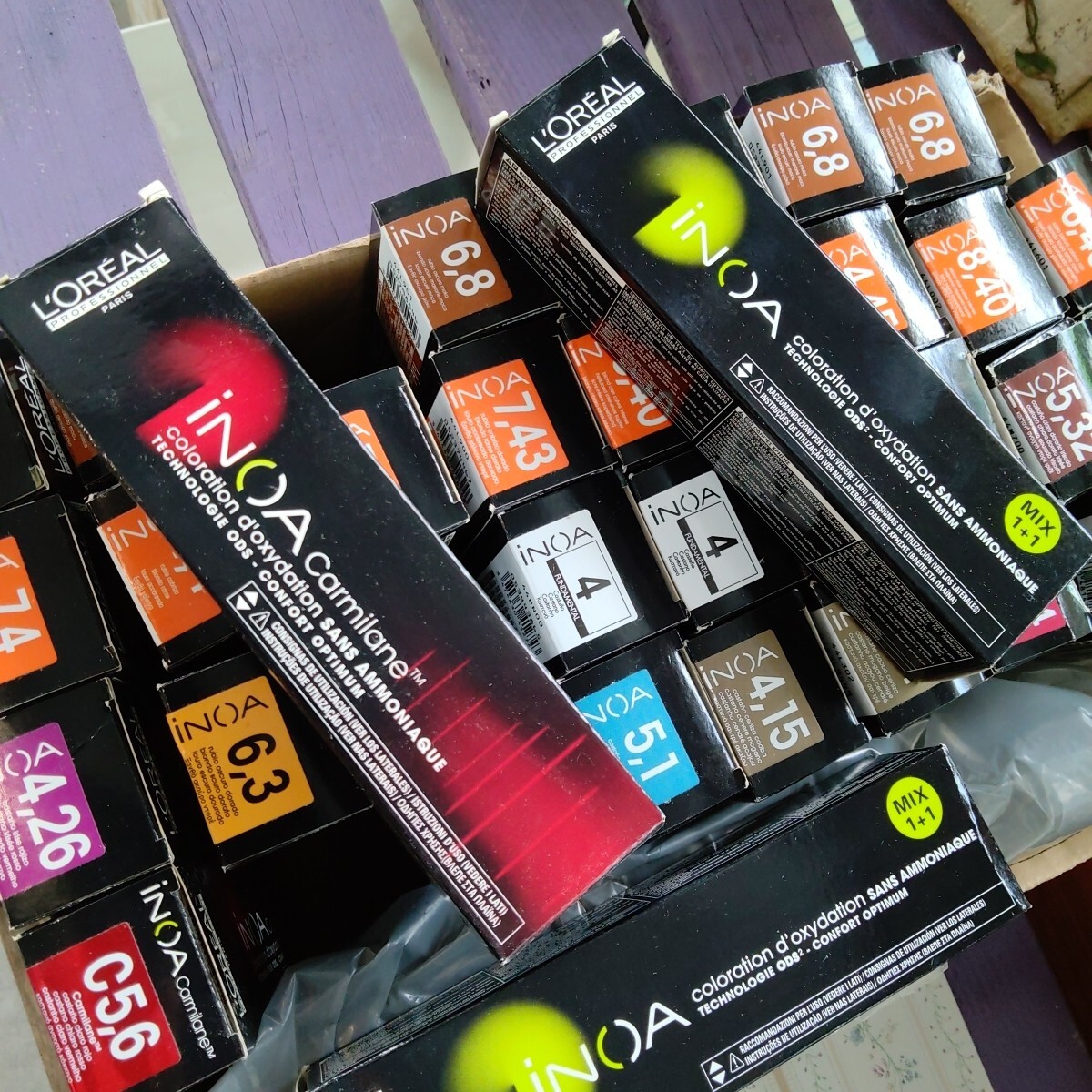 Colorazione L'Oreal Professionnel INOA 4 Castano  60gr