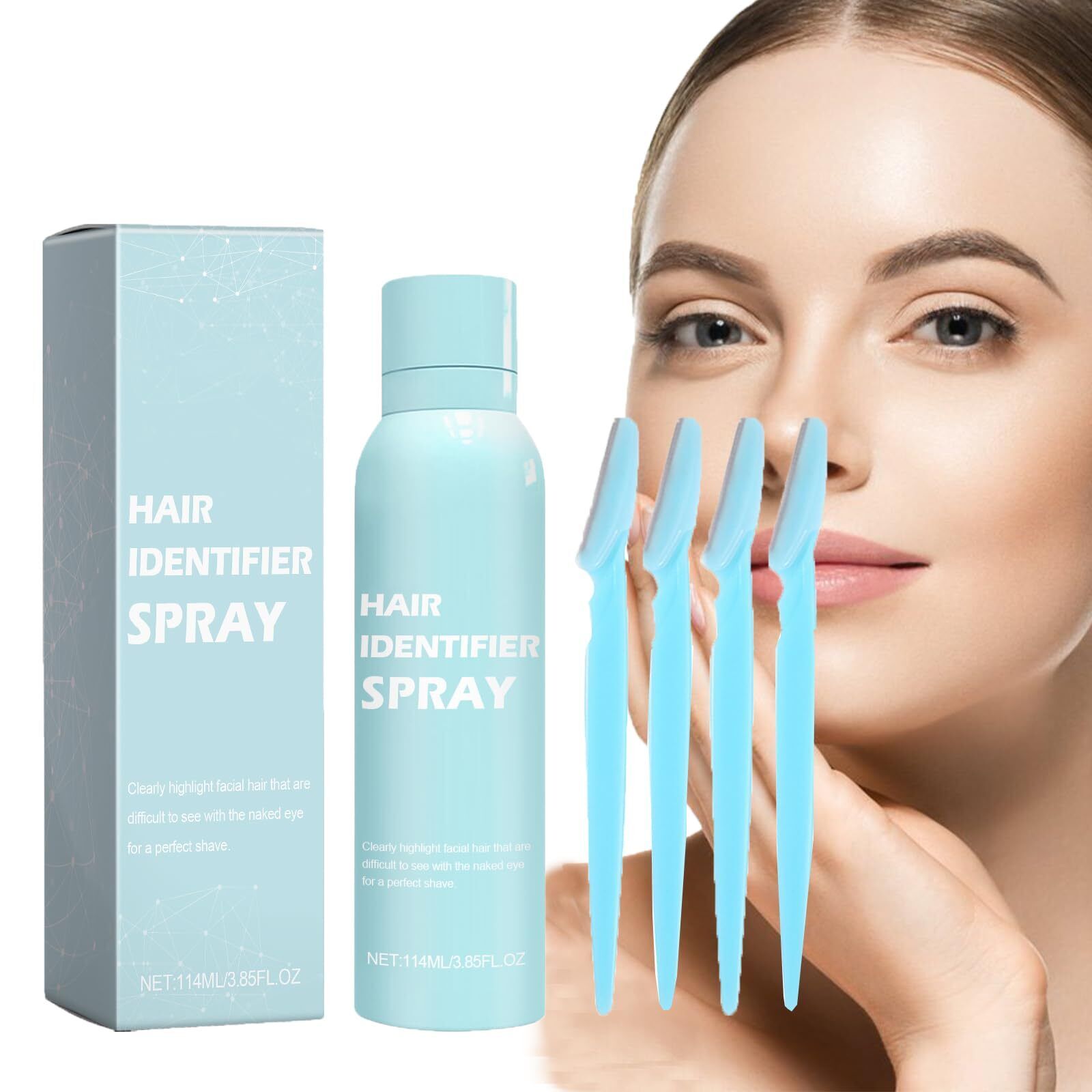 Spray Identificatore per Capelli Viso,Spray Identificatore Capelli per (J6F)