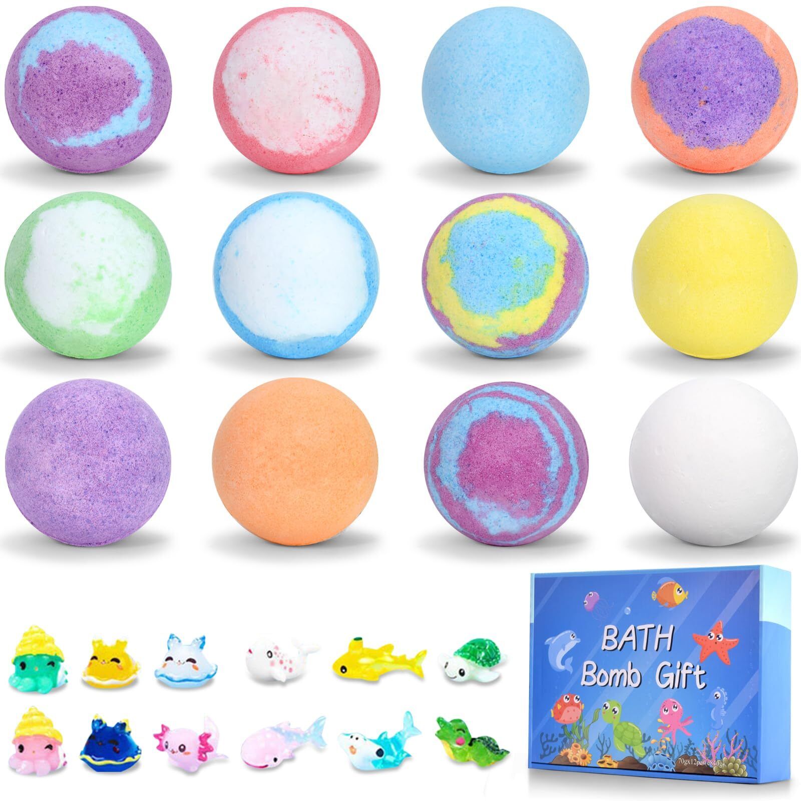 Badekugel, CIMOYBAI bombe da bagno,12 pezzi bombe da bagno (I6c)