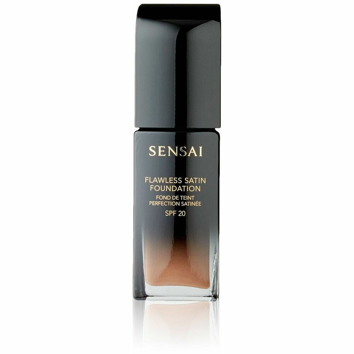 Base per Trucco Fluida Lawless Satin Foundation Sensai 205-Mocha beig [30 ml]