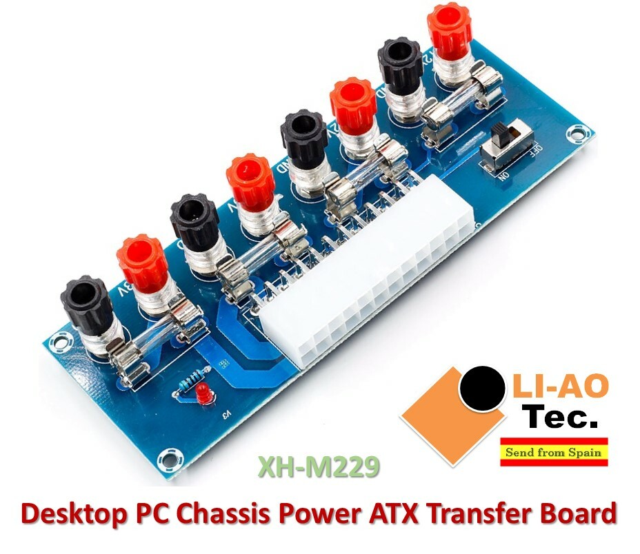 XH-M229 Desktop PC Chassis Power ATX Transfer Board Supply Power Module 24Pin