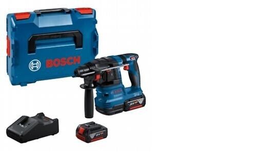 BOSCH : MARTELLO PERFORATORE Sds-plus GBH 18V-22 con 2 BATTERIE GBA 4 Ah+ L-Boxx
