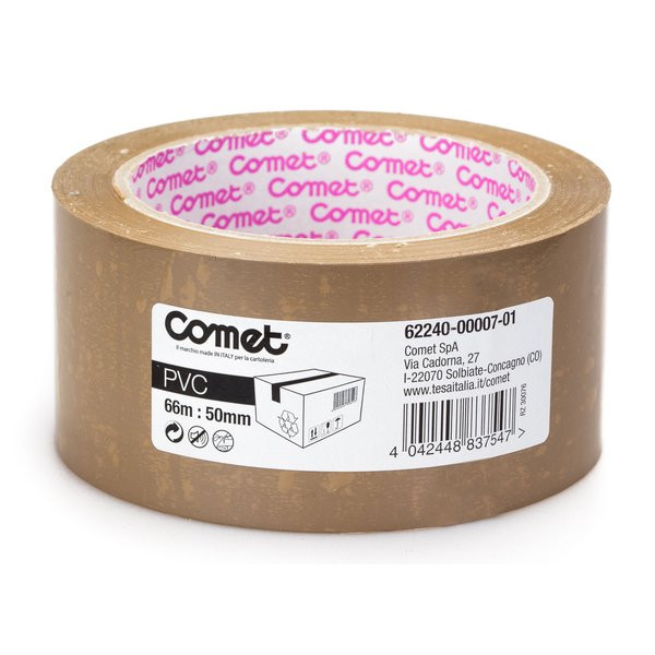 Nastro Adesivo in PVC 62240 Comet - 50 mm x 66 m - 62240-00007-01 (Avana)