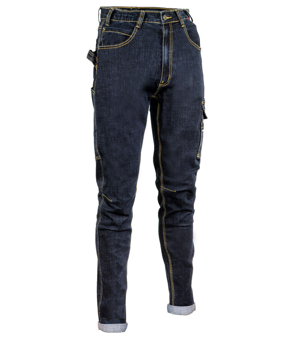 Cofra CABRIES (00 BLUE JEANS) Tg. 64 PANTALONI DA LAVORO JEANS V495-0-00.Z64