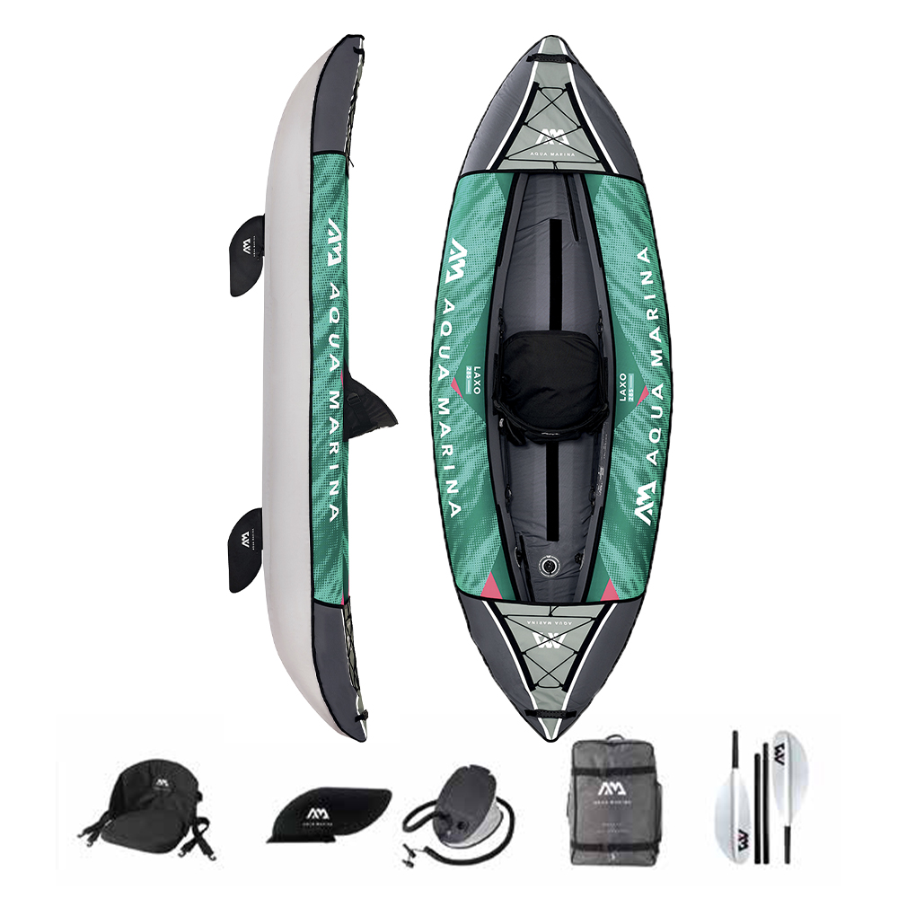 Aqua Marina canoa Kayak gonfiabile 1 Posto Laxo 285 Verde