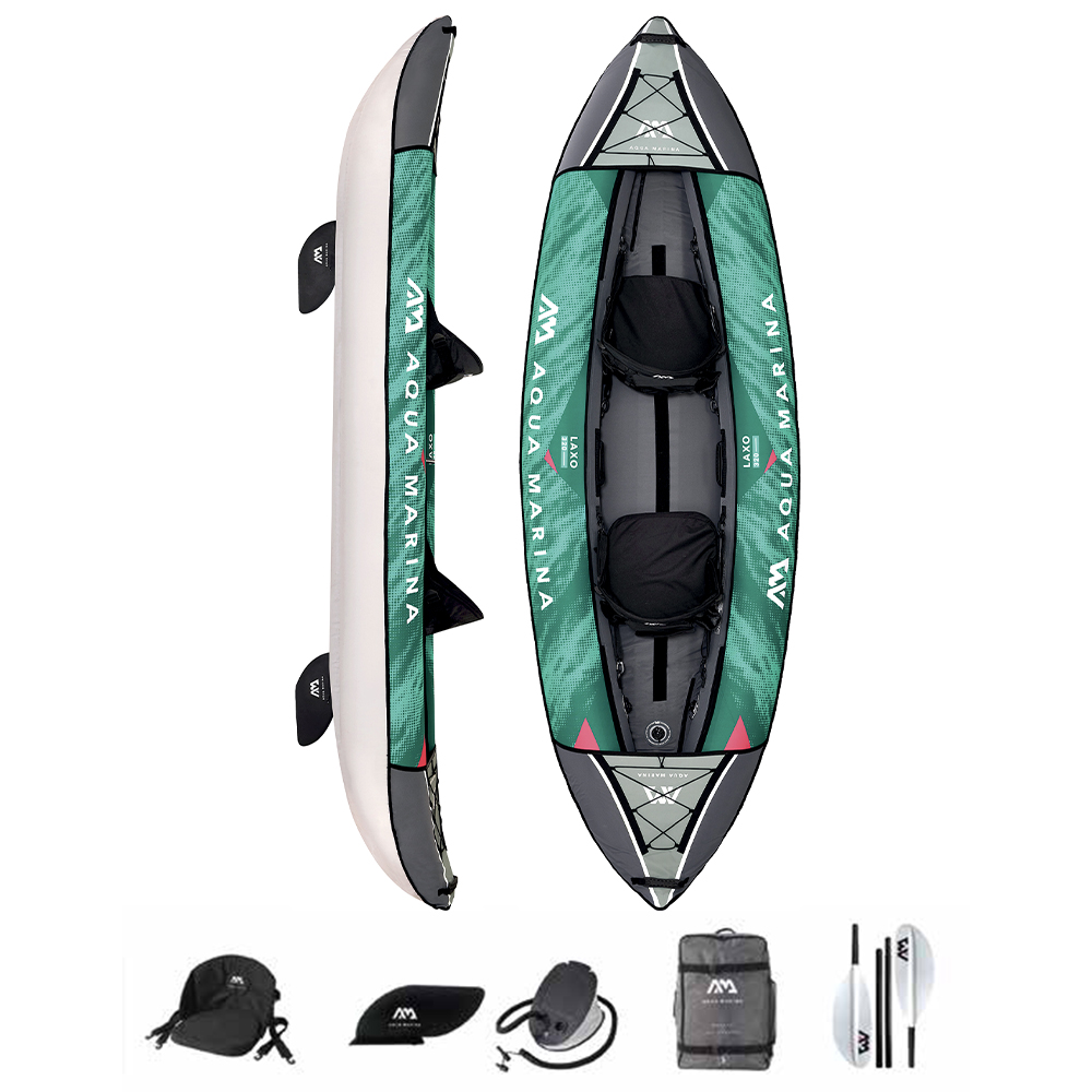 Aqua Marina canoa Kayak gonfiabile 2 Posti Laxo 320 Verde
