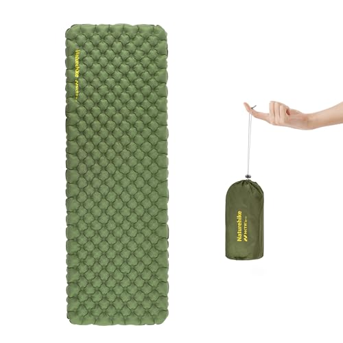 Naturehike Materassino Autogonfiabile 4.6R-Materassino Da Campeggio Gonfiabile Di Valore, Materassino Portatile, Materassino Singolo Per Trekking, Esc