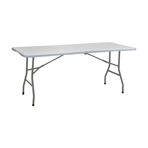 Marbueno Summer Tavolo Pieghevole Resina Bianca 180 X 70 X 74 Cm Catering,