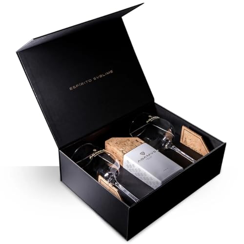 Adamus Dry Gin Organic Limited Edition 2020 44,4% Vol. 0,7L In Giftbox With 2 Glasses & Kork Untersetzer