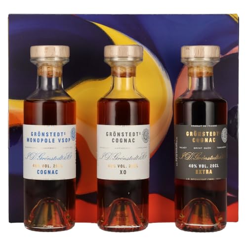 Grönstedt'S Cognac Triple Box 40% Vol. 3X0,2L In Giftbox