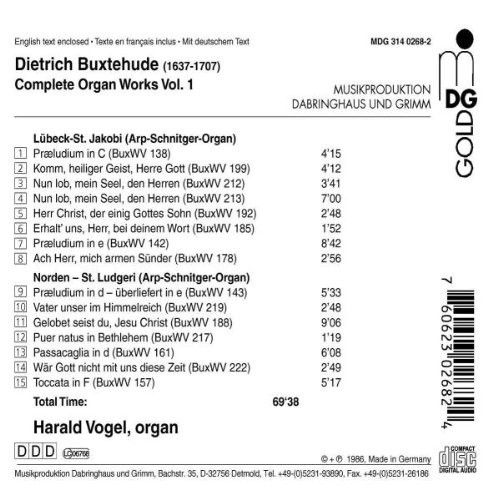 Buxtehude Vogel, Harald (CD)