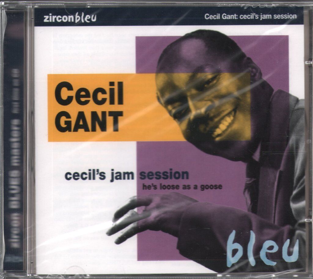 Cecil Gant Cecil's Jam Session CD UK Zircon Bleu 1999 BLEU502