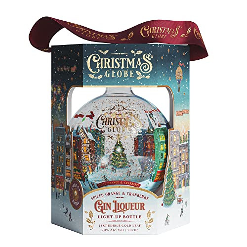 Christmas Globe Spiced Orange & Cranberry Gin Liqueur Light-Up 20% Vol. 0,7L In Giftbox