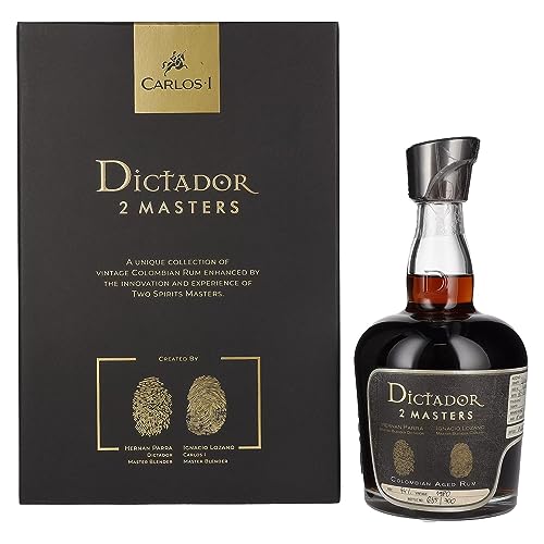 Dictador 2 Masters 41 Years Old Carlos I Colombian Aged Rum 1980 44% Vol. 0,7L In Giftbox