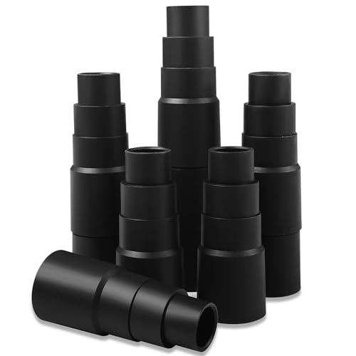 Brevanza 6 Pezzi Adattatore Per Aspirapolvere, Tubo Connettore Flessibile Nero, Universale Adattatore Per Tubo Di Aspirazione, Adattatore Per Tubo Del