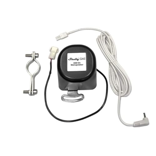 Shelly Controller Aggiuntivo Per Shelly Gas, Accessorio Per L'Arresto Automatico Del Gas, Attuatore Per Valvola Motorizzato, Plug & Play, Nero