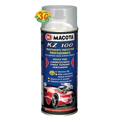 Macota Trasparente Lucido Protettivo Vernice Bomboletta Spray 200Ml Tuning Kz100