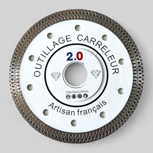 2.0 Disco Diamantato Da 125 Mm Extra Fine 12 Mm Modello X Lama Diamantata Professionale Di Qualità Superiore Per Piastrelle Ceramica Marmo Cemento Tra