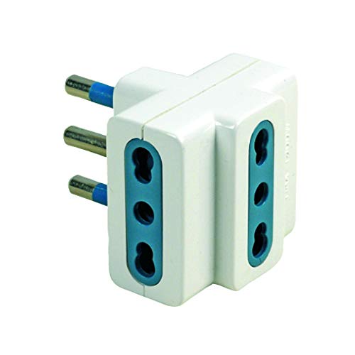 Adattatore Triplo 16A Con Spina 16A + 3 Prese Bipasso 10/16A Maurer