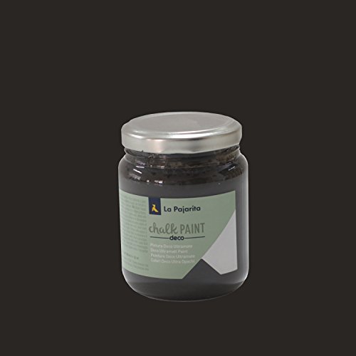 La Pajarita, Pittura A Gesso Per Mobili, In Barattolo Da 175 Ml [Etichetta In Lingua Italiana Non Garantita], Nero, Cp-27