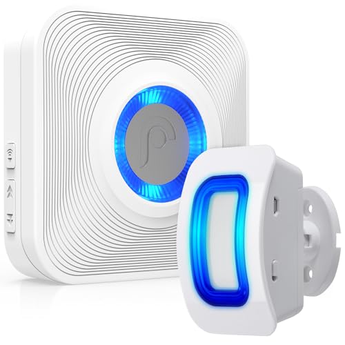 Fosmon - Sensore Di Movimento Wireless - Allarme Casa Senza Fili - Rilevatore Di Movimento - Campanello Senza Fili Da Interno O Esterno - 1 Ricevitore