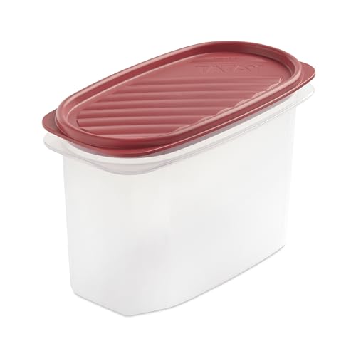 Tatay Contenitore Per Alimenti, Ermetico, Capacità 1.2L, Coperchio A Scatto Flessibile, Senza Bpa, Adatto Al Microonde E Alla Lavastoviglie, Rosso Mir
