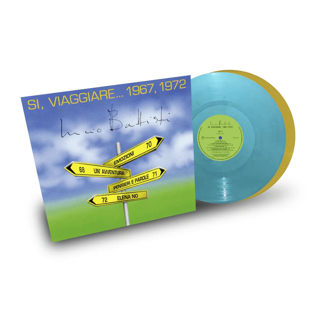 LUCIO BATTISTI - SI, VIAGGIARE... 1967, 1972 - 2 LP VINILI COLORATI NUMERATO
