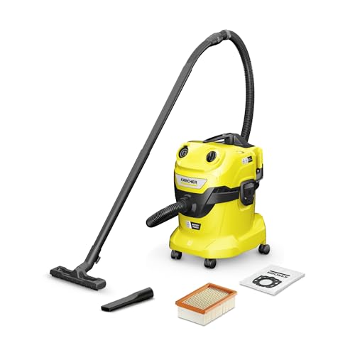 Kärcher Wd 4-18 Dual V-20/22 1.628-600.0, Wet And Dry Vacuum, Yellow, 335 W, 20 Liters