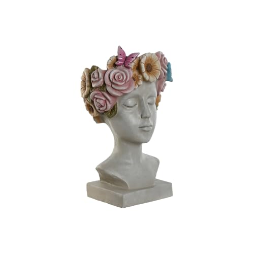 Macetero Magnesia 32X28X53 Chica Flores