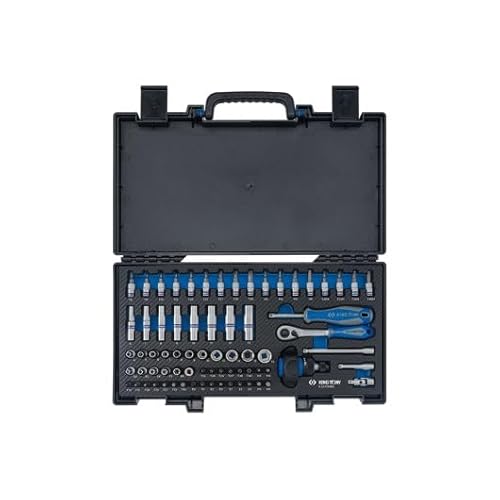 Cofre De Vasos Y Accesorios 1/4" Evawave - 72 Piezas