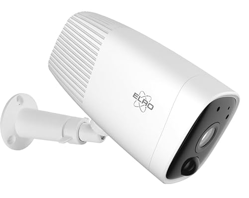 Elro Cob2000 Telecamera Di Sorveglianza Wi-Fi Da Esterno│Telecamera Di Sicurezza Senza Fili Con Batteria Ricaricabile, Sensore Di Movimento, Visione N