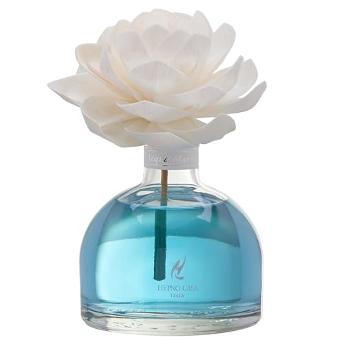 Hypno Casa Diffusore A Bastoncini Con Fiore Bianco Rosa 250Ml Acqua Marina