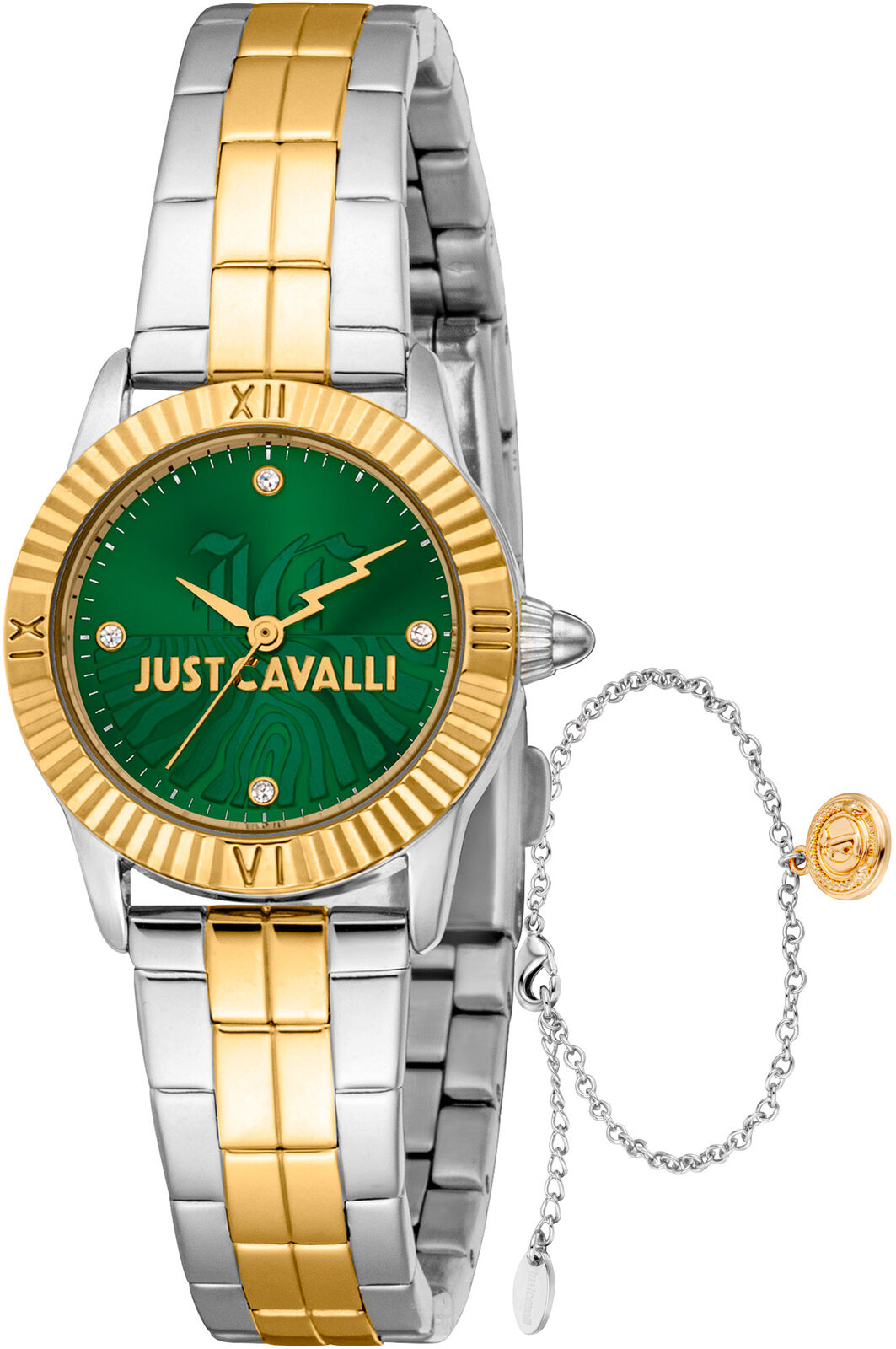 Orologio Just Cavalli  JC1L328M0085 da Donna  Verde bottiglia in Acciaio INOX