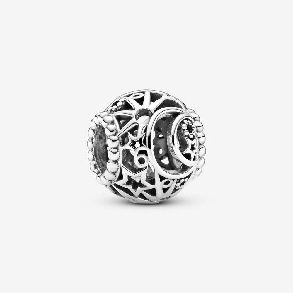 Charm Openwork Sole, Stelle e Luna donna Pandora 799183C00 Argento 925