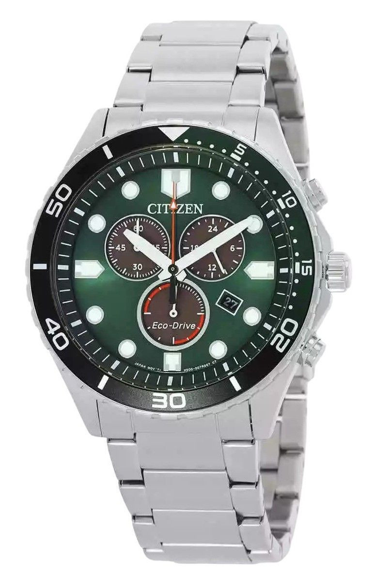 Orologio da uomo Citizen Eco-Drive Solar Chronograph AT2561-81X 100M