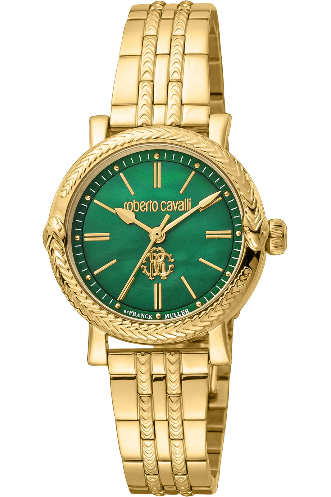 Orologio Roberto Cavalli by FM RV1L193M0061 da Donna Verde in Acciaio